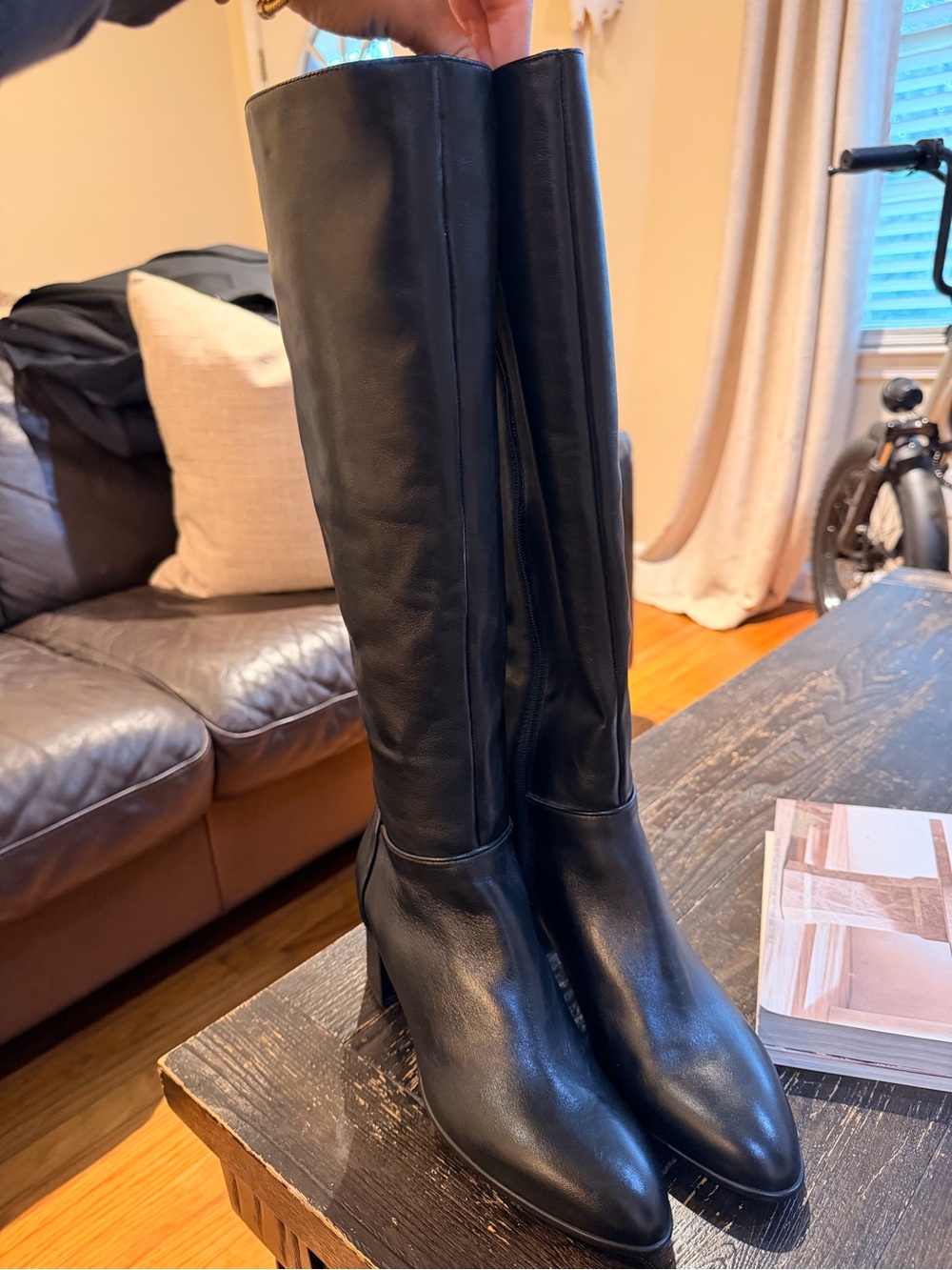 Aquatalia Black Leather Boots